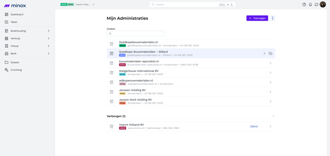 administratie-keuze